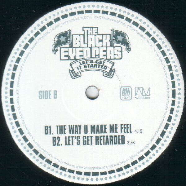 The Black Eyed Peas* : Lets Get It Started (12")
