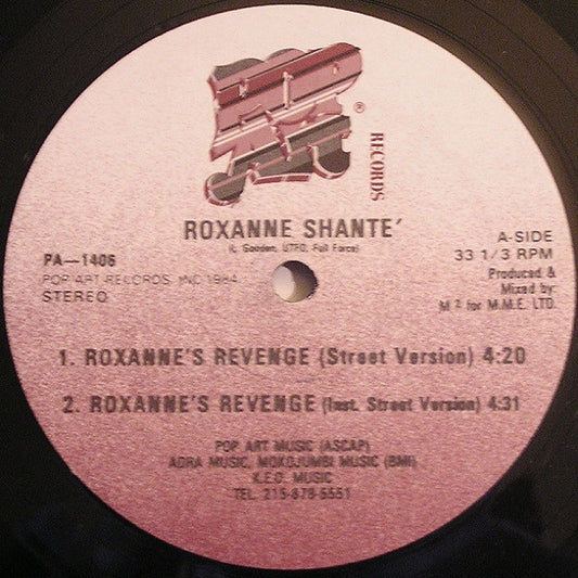 Roxanne Shanté : Roxanne's Revenge (12")