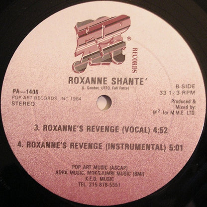 Roxanne Shanté : Roxanne's Revenge (12")