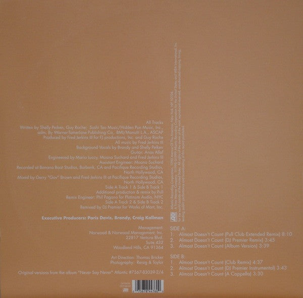 Brandy (2) : Almost Doesn't Count (12")