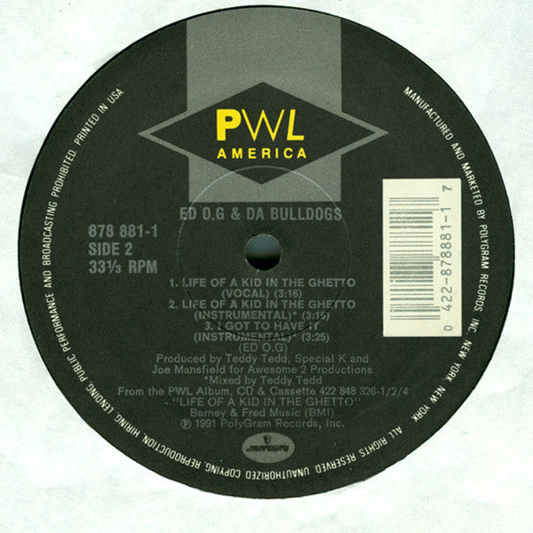 Ed O.G & Da Bulldogs : I Got To Have It (12", Single)