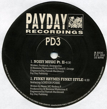 PD 3 / Points Proven : Noisy Music Pt II / Pass The Mic (12")