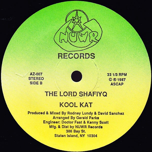 Lord Shafiyq : My Mic Is On Fire (12")