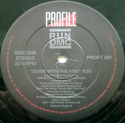 Run-DMC : Down With The King (12", Single)