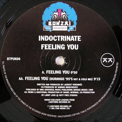 Indoctrinate : Feeling You (12")