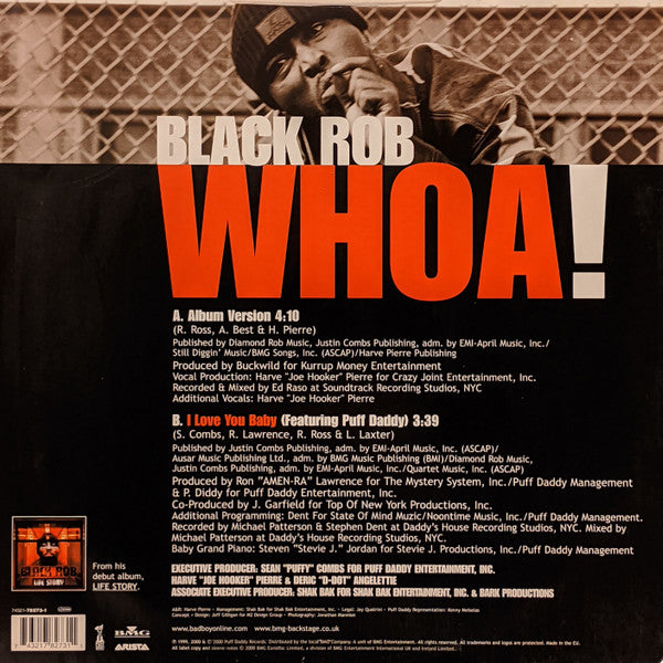 Black Rob : Whoa! (12")