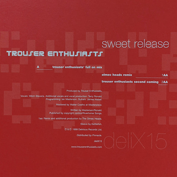 Trouser Enthusiasts : Sweet Release (12", Ltd, S/Edition)
