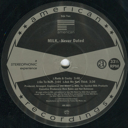 Milk Dee : Never Dated (12", EP)
