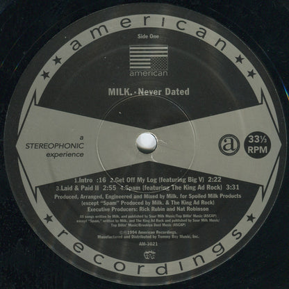 Milk Dee : Never Dated (12", EP)