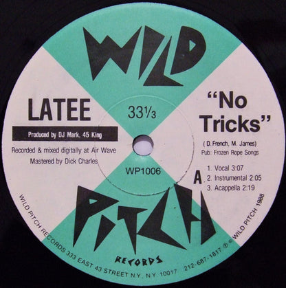 Latee : No Tricks / Wake Up (12")