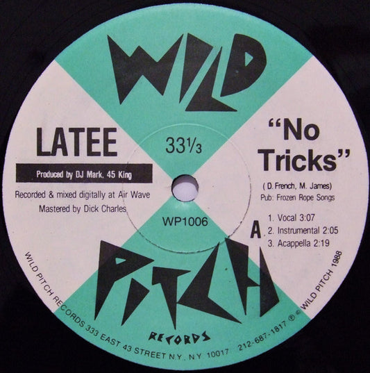 Latee : No Tricks / Wake Up (12")