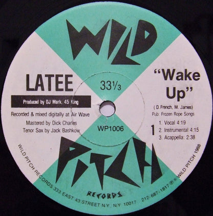 Latee : No Tricks / Wake Up (12")