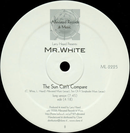 Larry Heard Presents: Chad White : You Rock Me  (12", EP, RE)