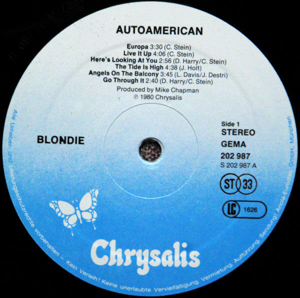 Blondie : AutoAmerican (LP, Album)
