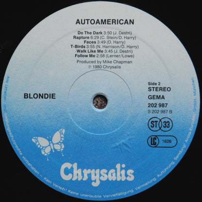 Blondie : AutoAmerican (LP, Album)