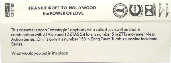 Frankie Goes To Hollywood : The Power Of Love (Cass, Single, P/Mixed, Rou)