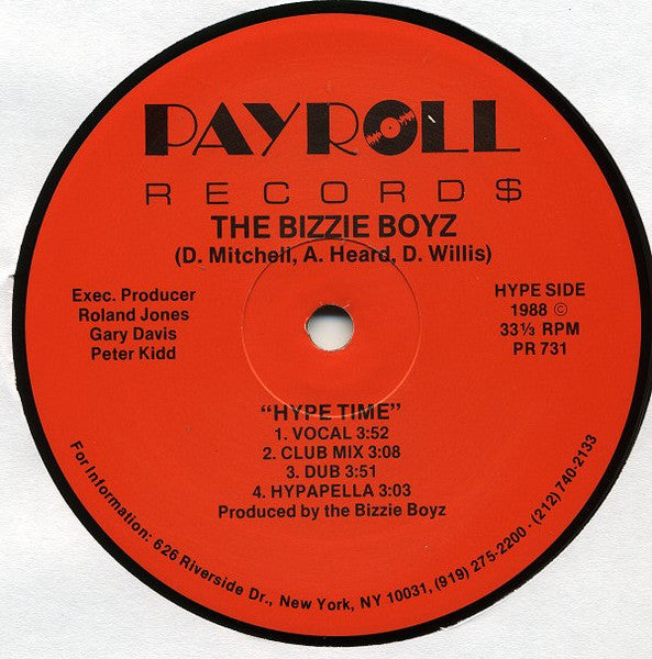 The Bizzie Boyz : Hype Time / Dope (12")