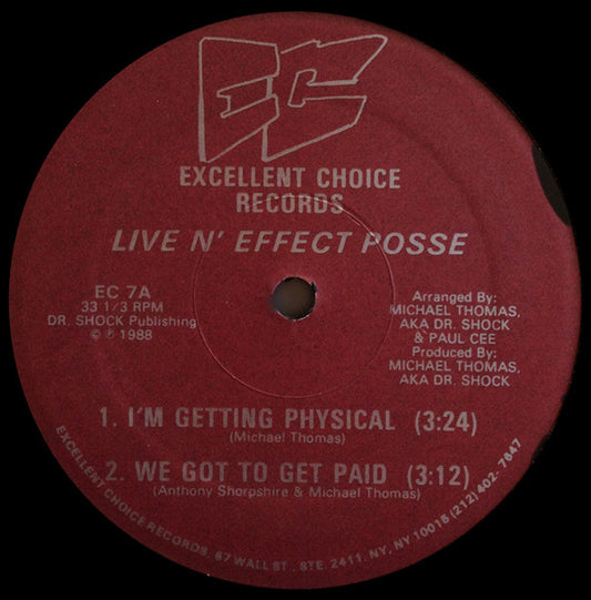 Live N' Effect Posse : I'm Getting Physical (12")
