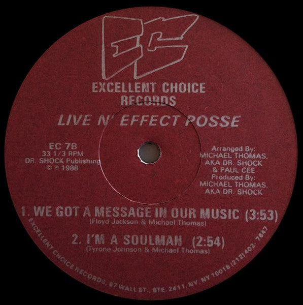 Live N' Effect Posse : I'm Getting Physical (12")