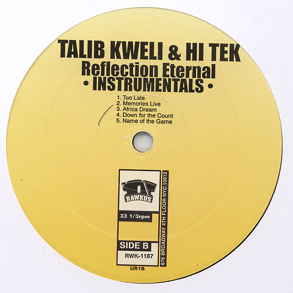 Talib Kweli & Hi Tek* : Reflection Eternal : Train Of Thought (Instrumentals) (2xLP, Album)