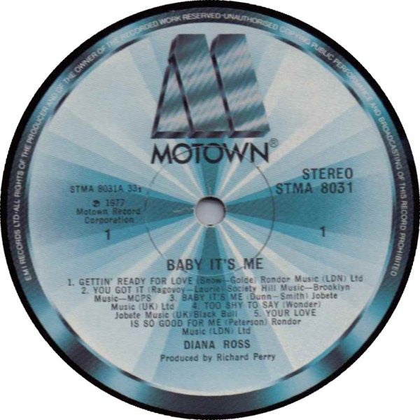 Diana Ross : Baby It's Me (LP, Album)