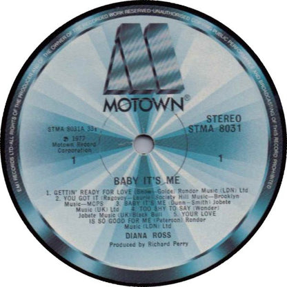 Diana Ross : Baby It's Me (LP, Album)