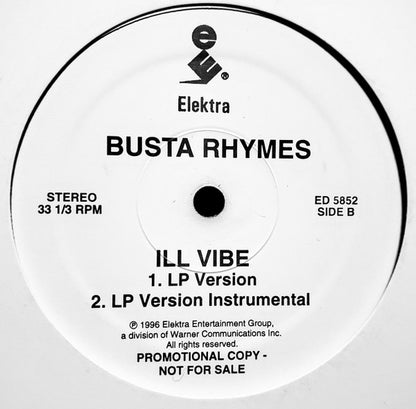 Busta Rhymes : Ill Vibe (12", Promo)