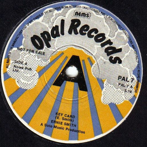 Ernie Smith : Key Card (7", Single, Promo)