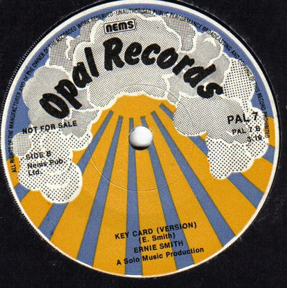 Ernie Smith : Key Card (7", Single, Promo)
