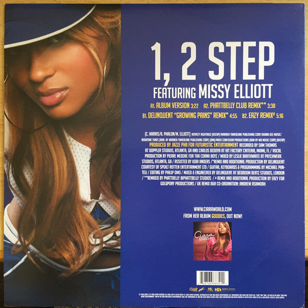 Ciara (2) Featuring Missy Elliott : 1, 2 Step (12")