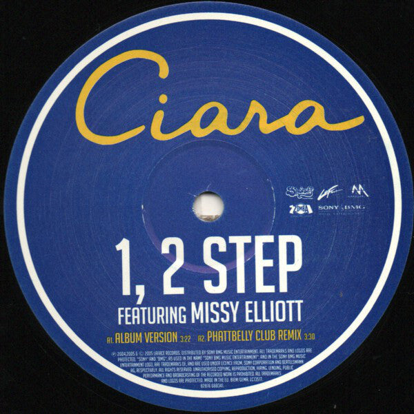 Ciara (2) Featuring Missy Elliott : 1, 2 Step (12")