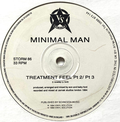 Minimal Man : Treatment Feel (12", Single)