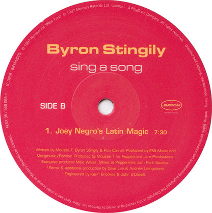Byron Stingily : Sing A Song (12")
