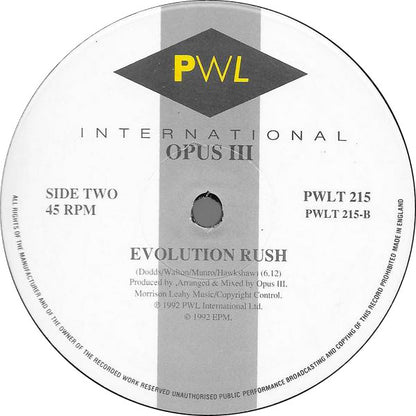 Opus III : It's A Fine Day (12", Single)