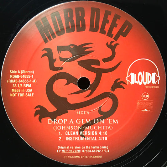 Mobb Deep : Drop A Gem On 'Em (12", Promo)