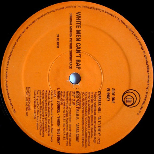 Various : White Men Can't Rap (More Music From The Twentieth Century Fox Film White Men Can't Jump) (12", EP)