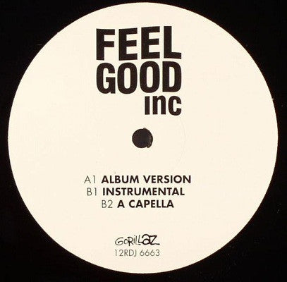 Gorillaz : Feel Good Inc (12", Promo)