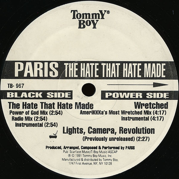 Paris (2) : The Hate That Hate Made (12")