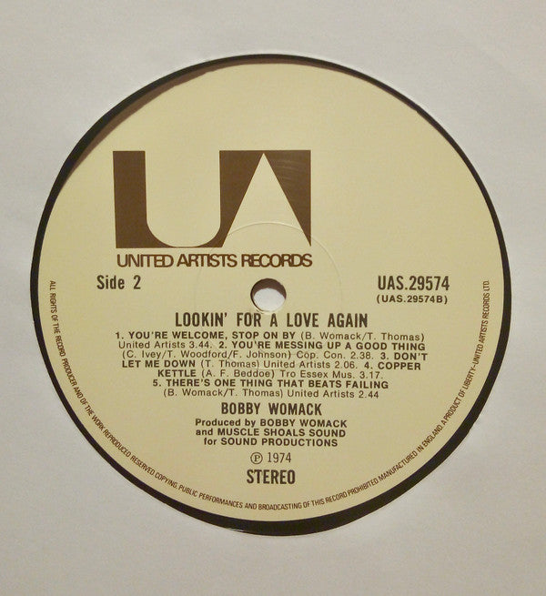 Bobby Womack : Lookin' For A Love Again (LP, Album)