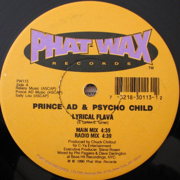 Prince AD* & Psycho Child : Lyrical Flava (12")