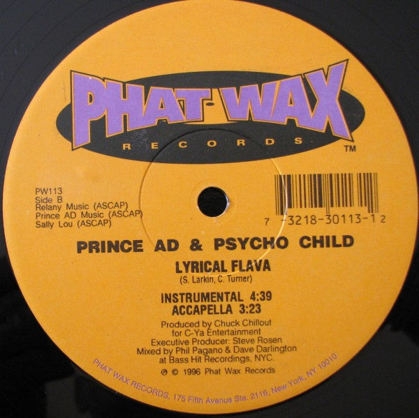 Prince AD* & Psycho Child : Lyrical Flava (12")
