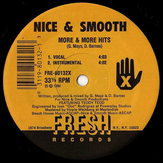 Nice & Smooth : More & More Hits (12")