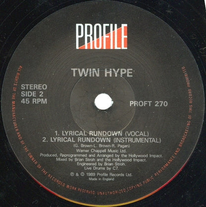 Twin Hype : For Those Who Like To Groove (12")