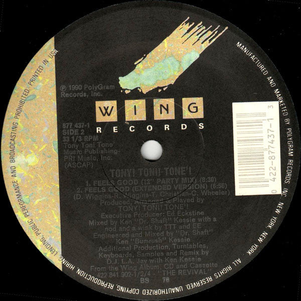 Tony! Toni! Toné! : Feels Good (12", Single)