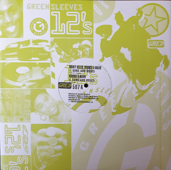Bounty Killer, Anthony Red Rose & Anthony Malvo Crew : Guns And Roses (12")