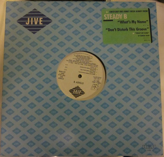 Steady B : What's My Name / Don't Disturb This Groove (12", Promo)