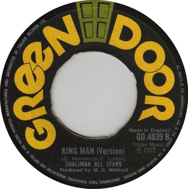 The Hofners Brothers* / Shalimar All Stars : The King Man Is Back / King Man (Version) (7", Single)