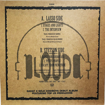 Sadat X : Wild Cowboys UK Album Sampler (12", Promo, Smplr)