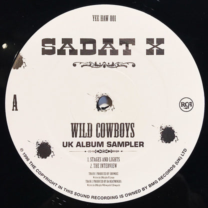 Sadat X : Wild Cowboys UK Album Sampler (12", Promo, Smplr)