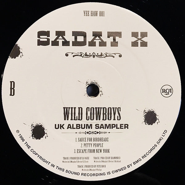 Sadat X : Wild Cowboys UK Album Sampler (12", Promo, Smplr)
